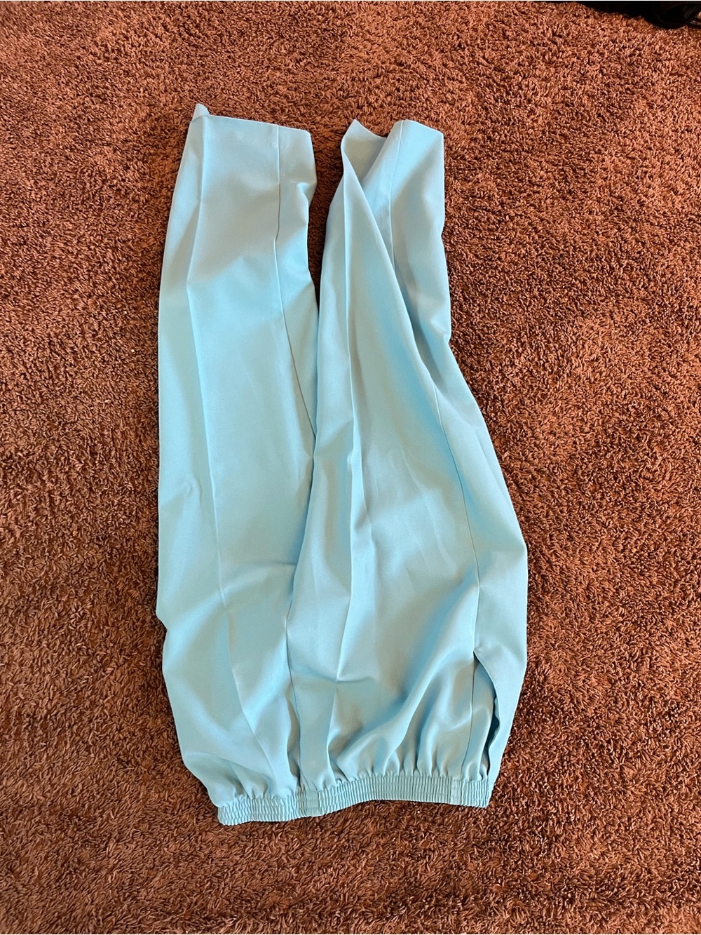 Woman Light Aqua Elastic-Hem Jogger Pants